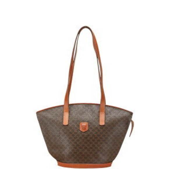 Celine Macadam Tote Bag Brown Leather - Picture 1 of 8